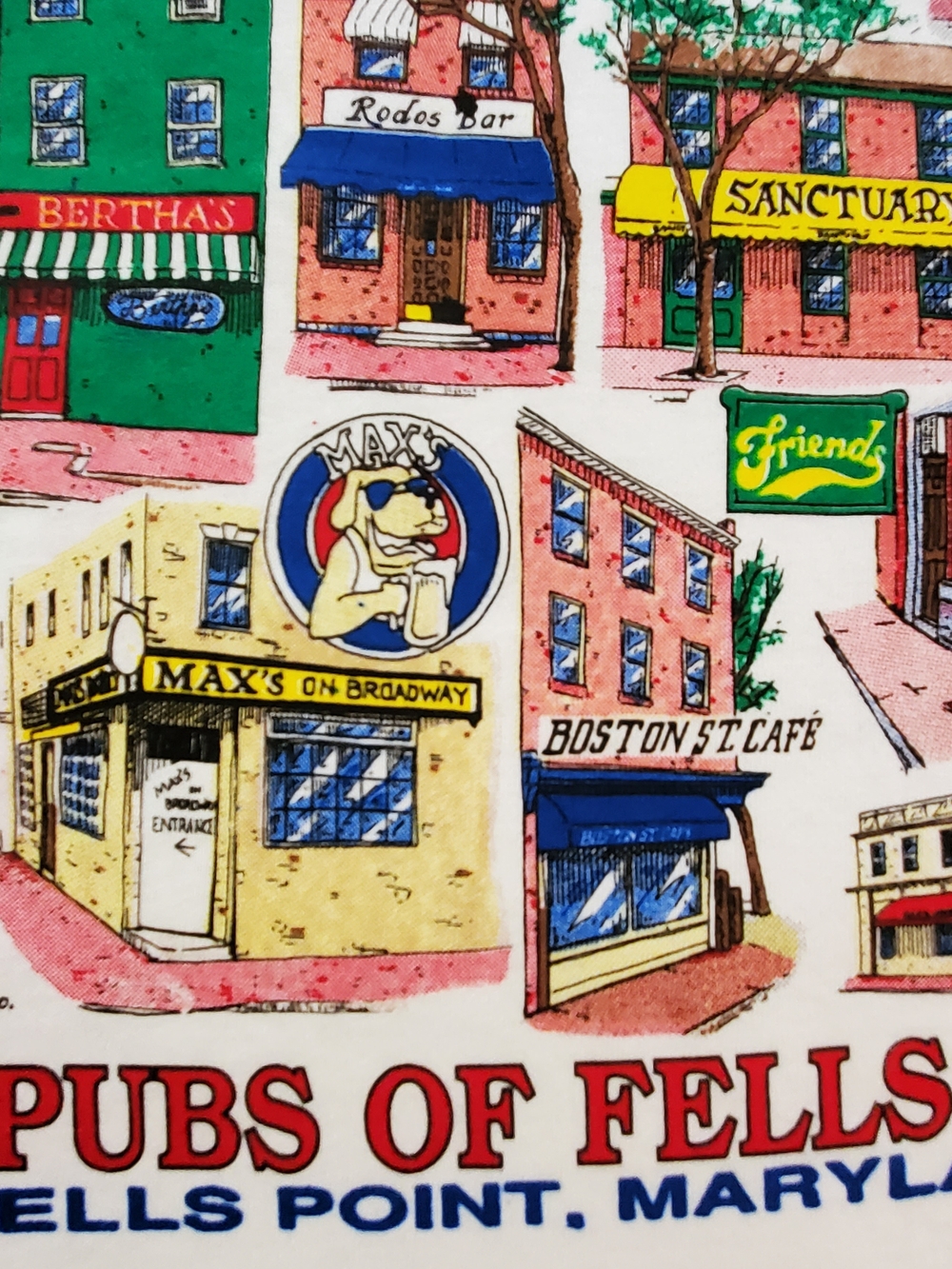 Vintage Levis Pubs of Fells Point Maryland T-Shirt Size XL 1993 NWT - Picture 6 of 14